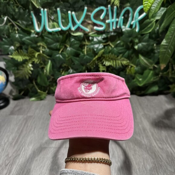 47 Brand San Diego Padres Womens Pink Visor Strapback - Picture 1 of 8